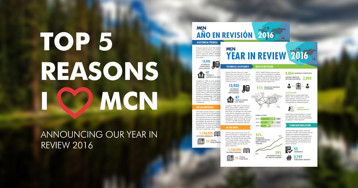 top five reasons I heart MCN - Year in Review 2016