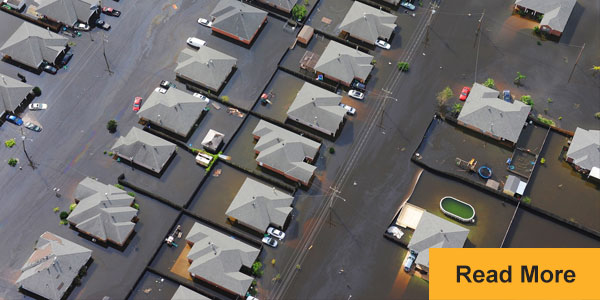 flooded neighborhood houses