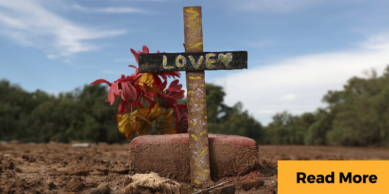 Immigrant grave in California