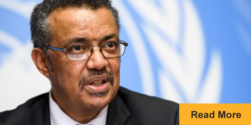 WHO Director General Tedros Adhanom Ghebreyesus