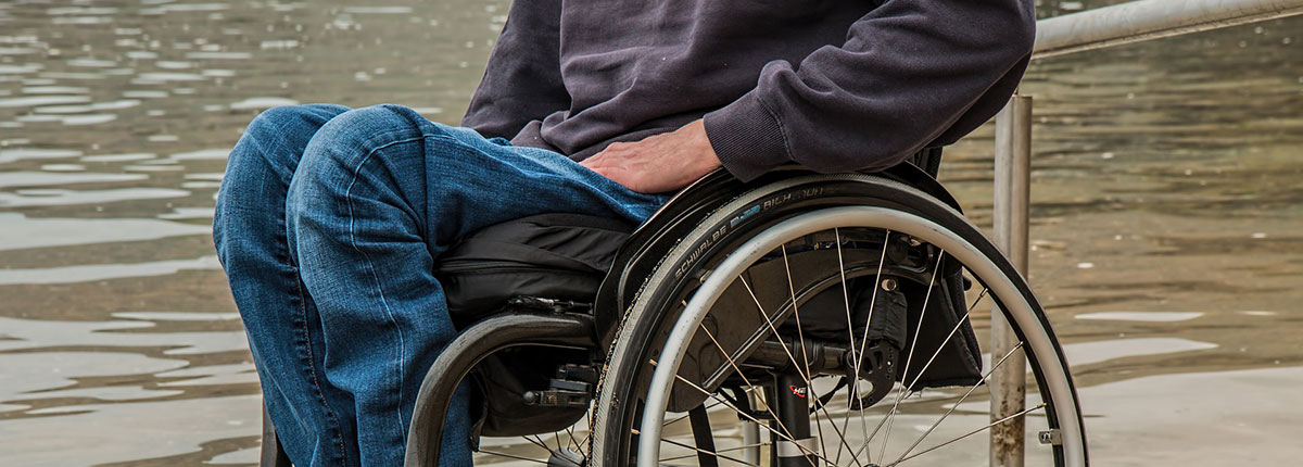 man in wheelchair