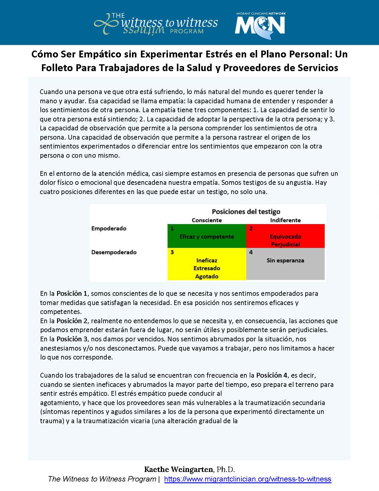 Cómo Ser Empático sin Experimentar Estrés en el Plano Personal