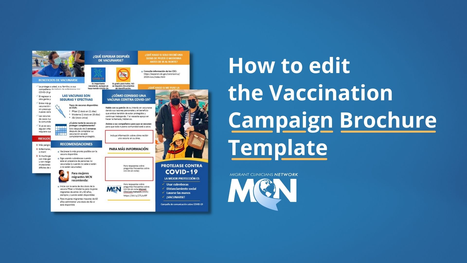 How to Edit the Vaccination Campaign Brochure Template