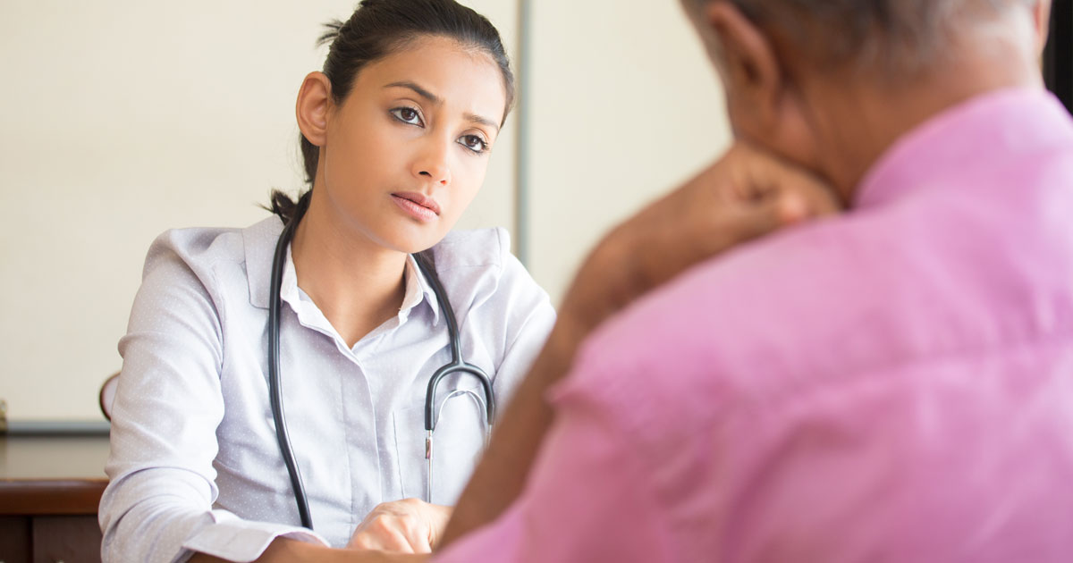 Doctor discussing with patient