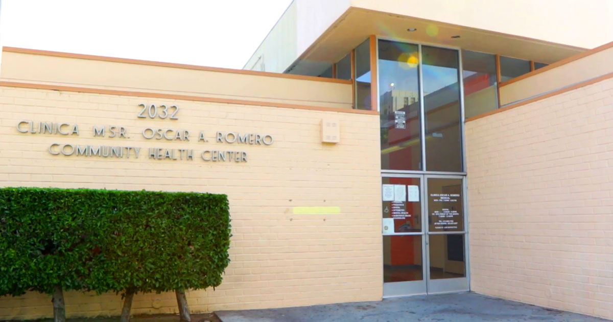 Outside of Clinica Msr. Oscar A. Romero Community Health Center