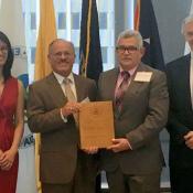 Dr. Jose Rodriguez and Sr. Domingo Monroig receiving EPA Award