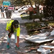 COSH Network staff survey damage to-homes after hurricane Harvey