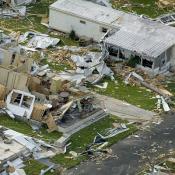 hurricane aftermath destroyed houses