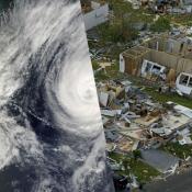 hurricane and destroyed homes