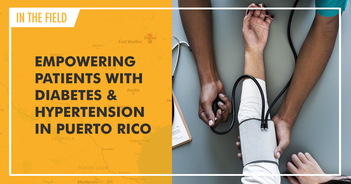 Clinician measuring blood pressure