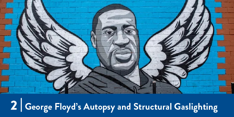 A mural of George Floyd