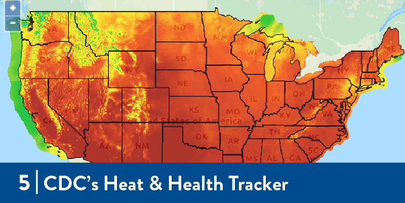 Heat map of the US