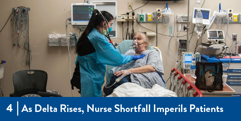 A nurse in PPE at the hospital