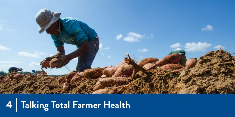 A farmworker in the field