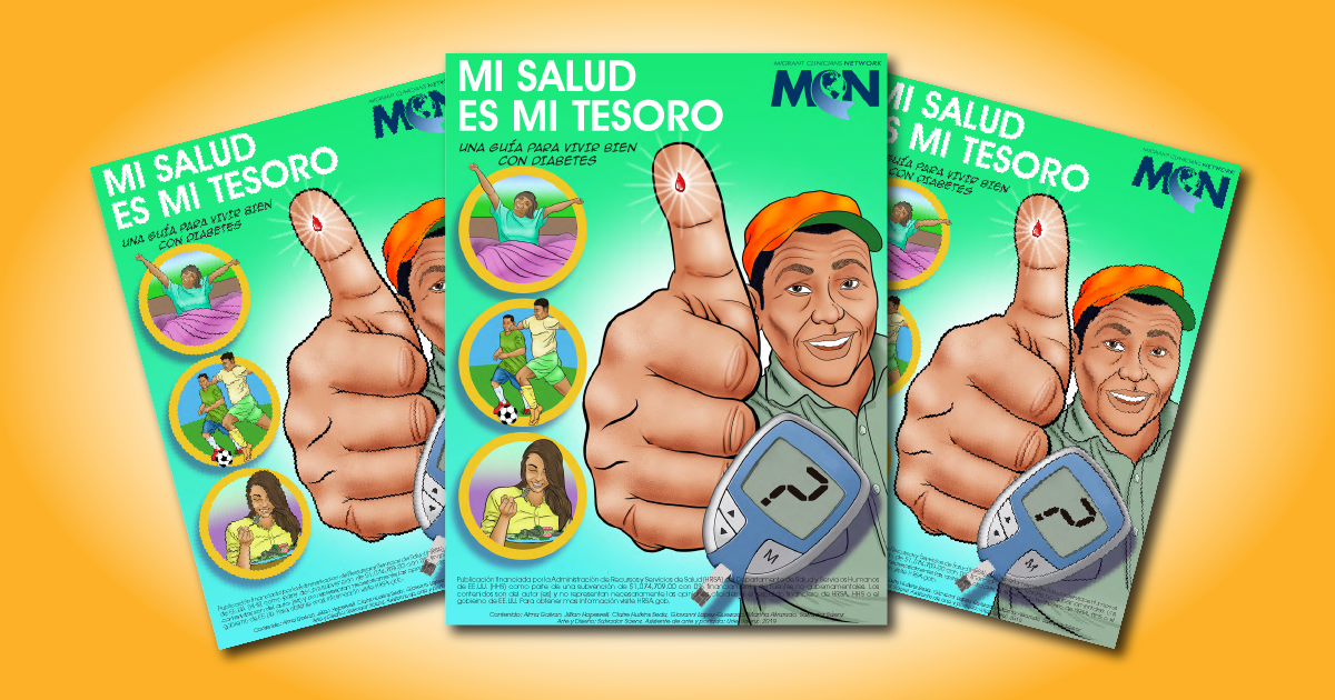 The cover of the "Mi salud es mi tesoro" comic