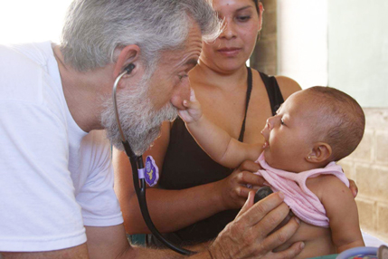 Dr. ZUroweste and a young patient