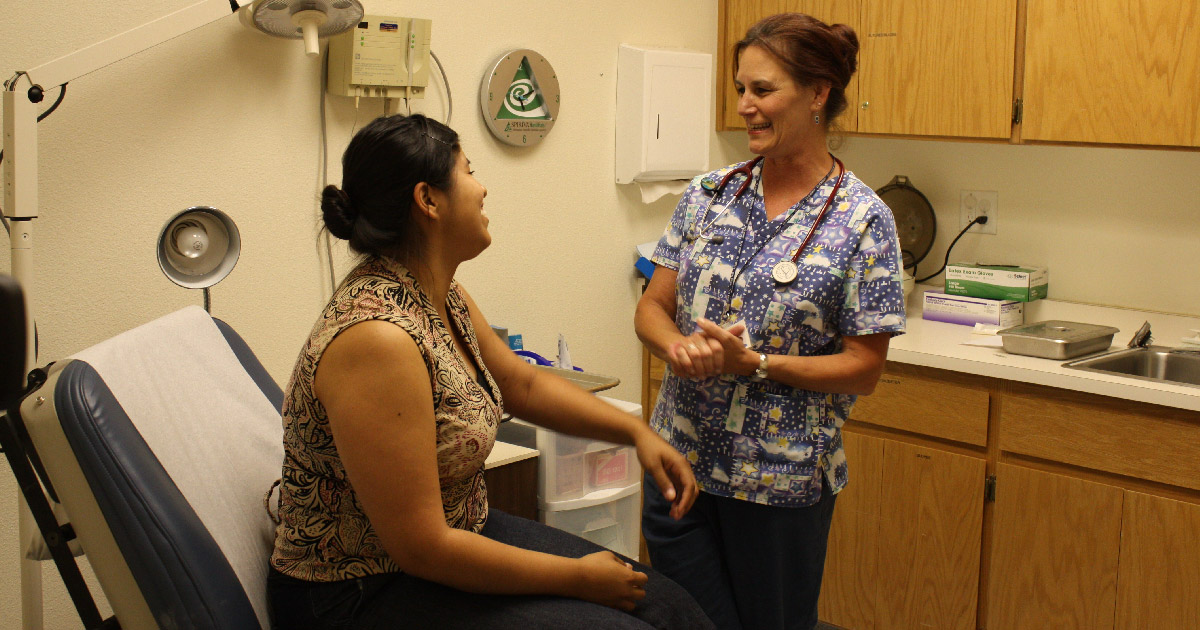 Woman treated in clinic